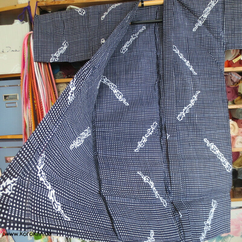 Nemaki Schlaf Kimono Kanji zwischen Karo, Sumo Ringer Werbung ?