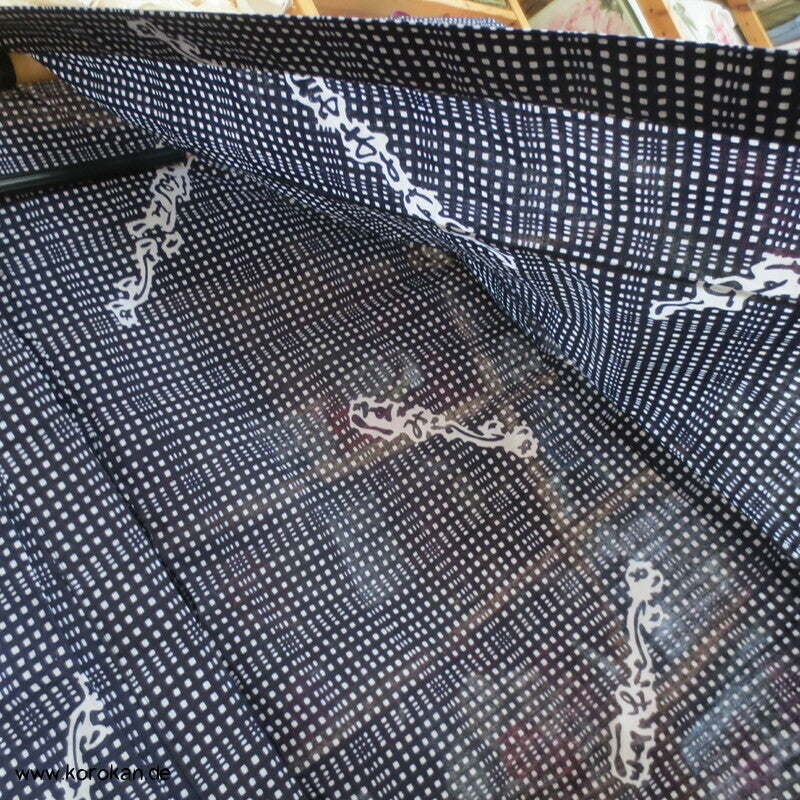 Nemaki Schlaf Kimono Kanji zwischen Karo, Sumo Ringer Werbung ?