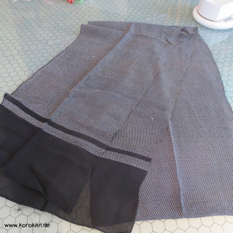 Shibori Imitation Heko Obi - Crepe