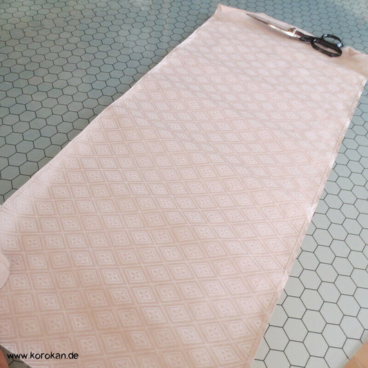 Diamantrauten Obi Seidendamast - Rückenfutterstück