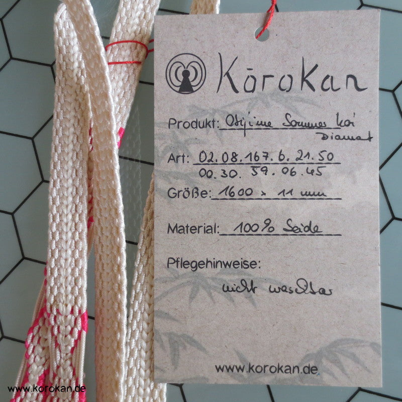 Diamant - leicht durchbrochen geflochtener Sommer Obijime