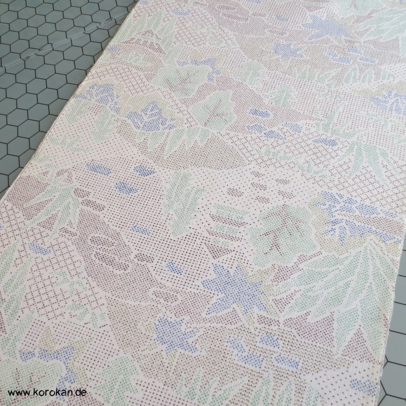 Landschaft Druck Kasuri Kimono Wolle