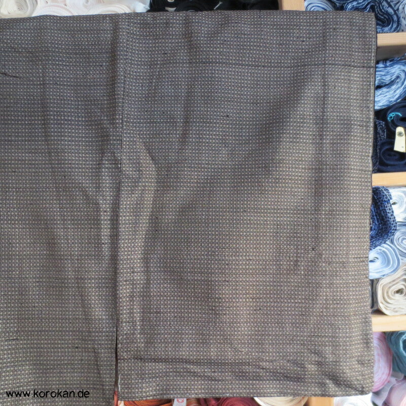 hellbrauner Kasuri Seide Komon Kimono