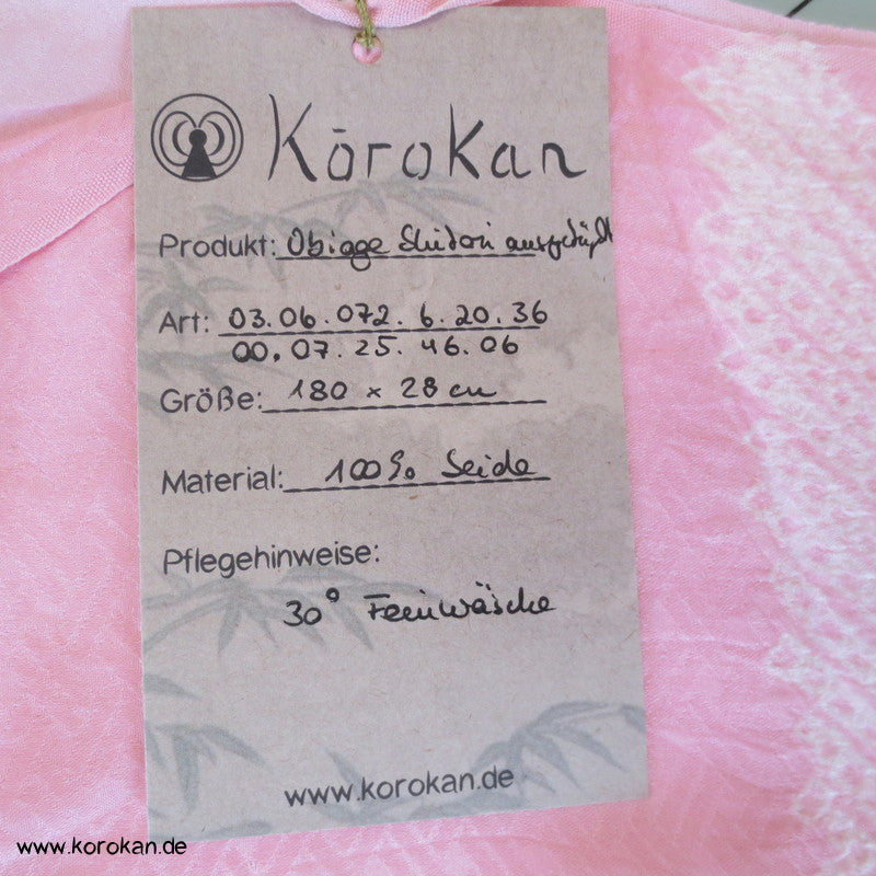 Shibori ausgebügelte Blüten Obiage