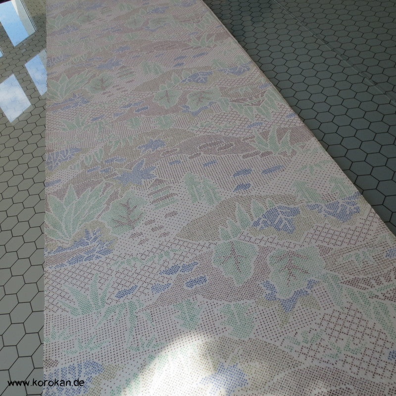 Landschaft Druck Kasuri Kimono Wolle