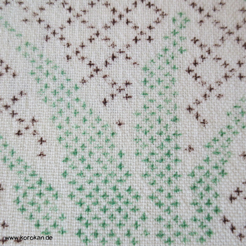 Landschaft Druck Kasuri Kimono Wolle