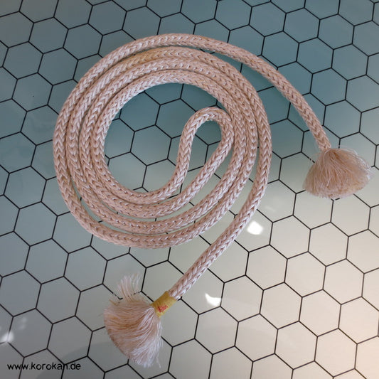 natur mit etwas gold Obijime, runde Kordel