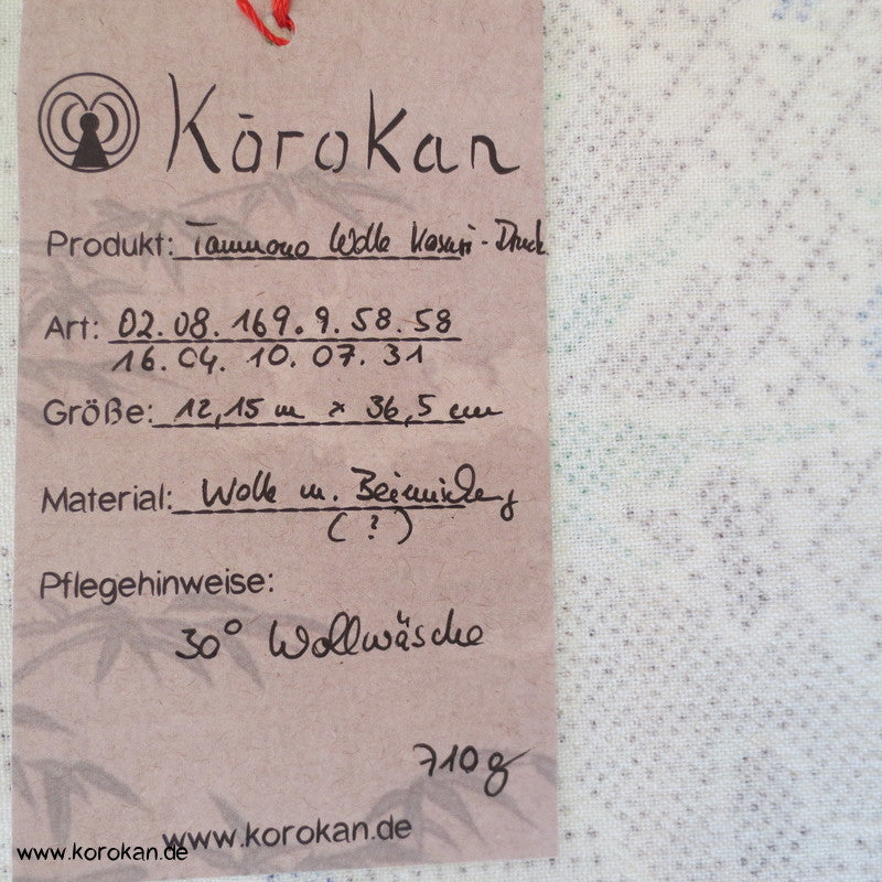 Landschaft Druck Kasuri Kimono Wolle