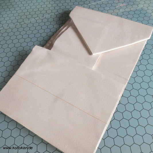 Schreibkasten, Bändern, silber Nagoya Obi Seidenbrokat Kimonogürtel