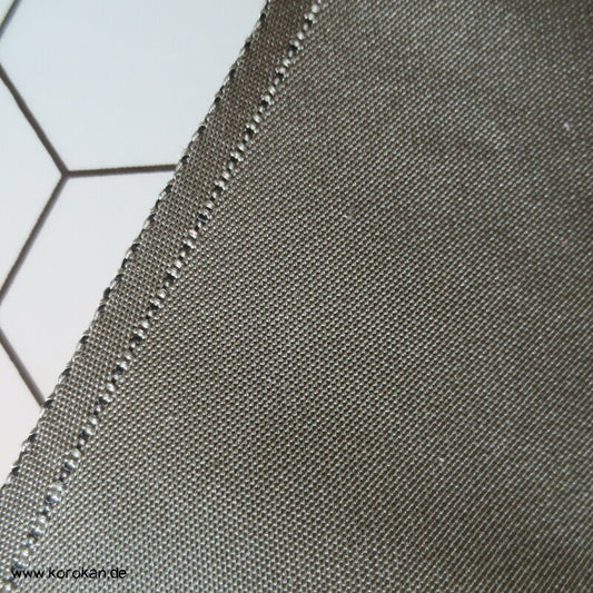 uni grauoliv Obi Futter Seiden Rips, fest und steif