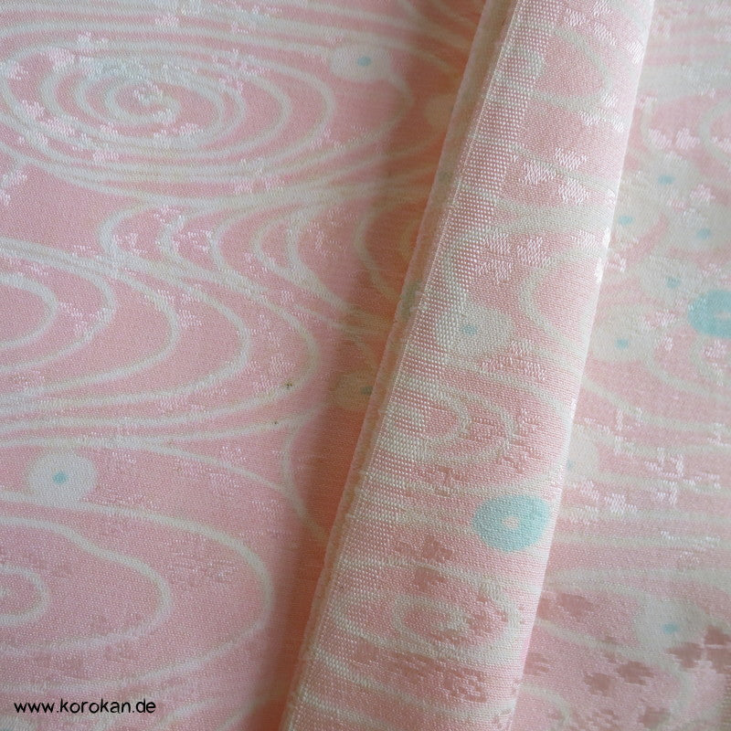 kleine Blüten Seidendamast Tanmono für Haori / Kimono