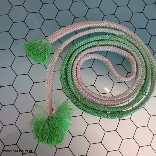 hellgrün mit Farbverlauf Vintage Obijime, Seide