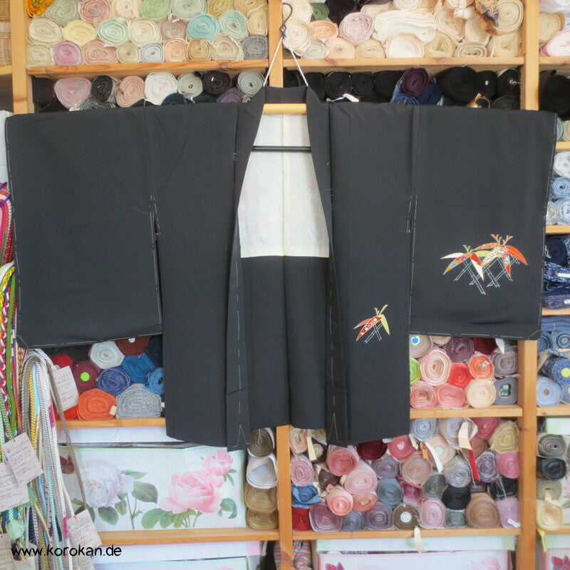 buntes Bambusgitter Haori Kimono Jacke