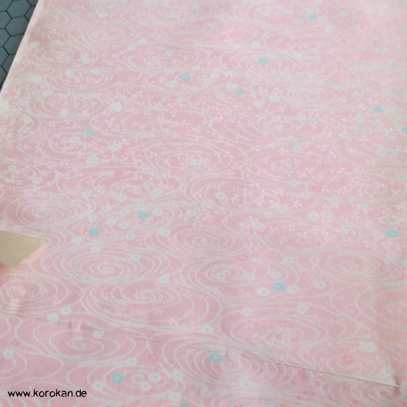kleine Blüten Seidendamast Tanmono für Haori / Kimono
