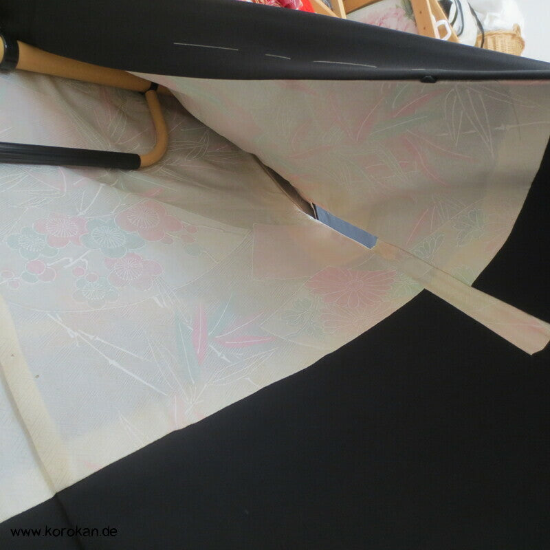 buntes Bambusgitter Haori Kimono Jacke