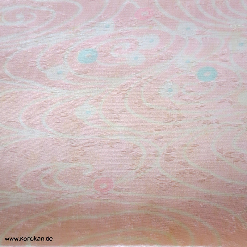 kleine Blüten Seidendamast Tanmono für Haori / Kimono