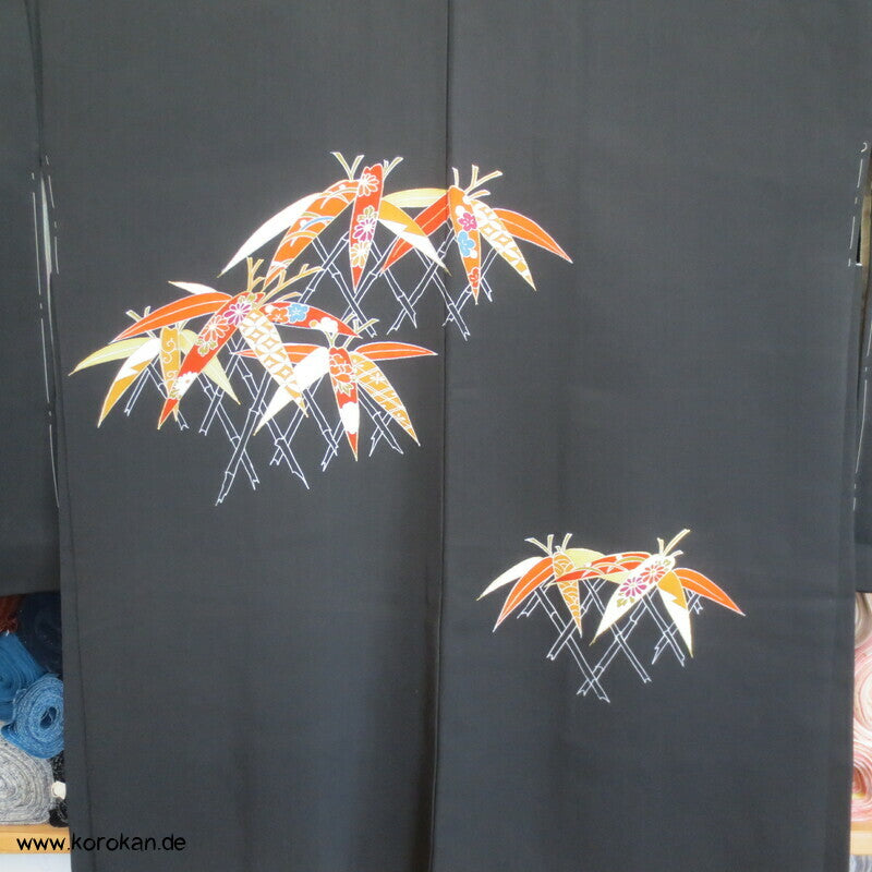 buntes Bambusgitter Haori Kimono Jacke