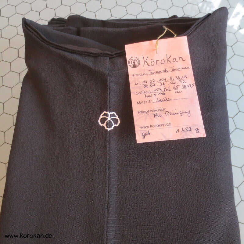 japanische Tomesode Seidencrepe Kimono Tsunami
