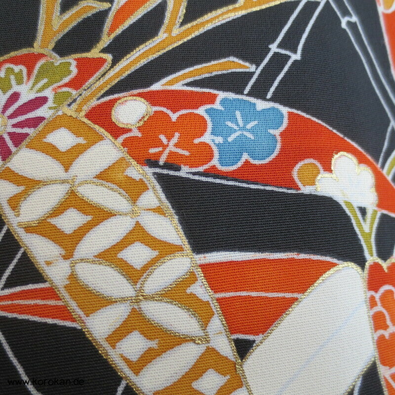 buntes Bambusgitter Haori Kimono Jacke