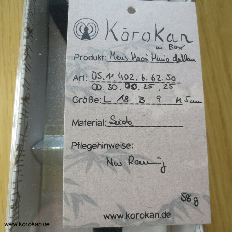 dunkelblaue Seide Männer Haori Himo - mit Box