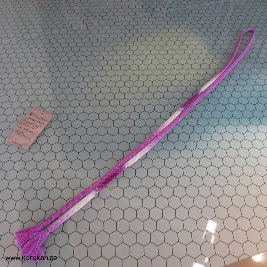 lila - weiß Farbverlauf Vintage Obijime, Seide