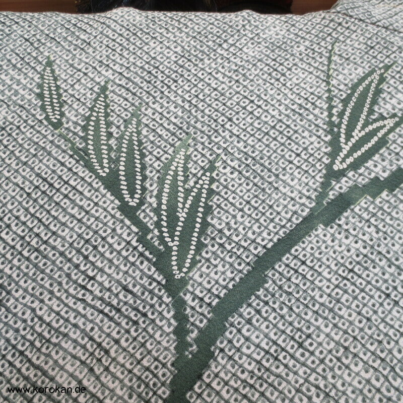 Grashalme Kanoko Dot Haori Kimono Jacke, mit Himo