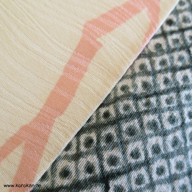 Grashalme Kanoko Dot Haori Kimono Jacke, mit Himo