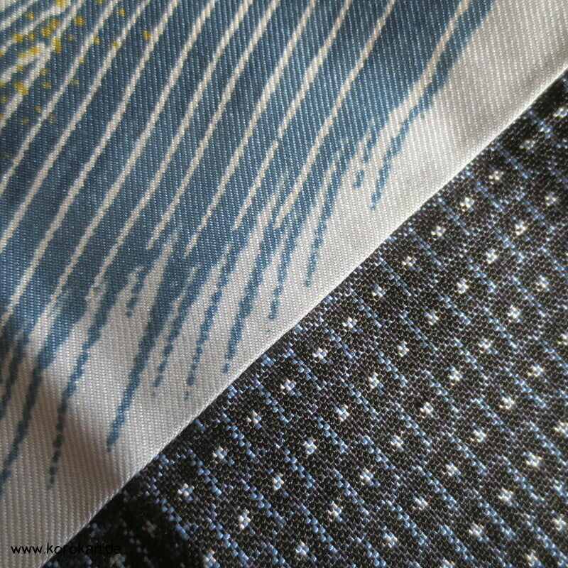 Kikko Kasuri Seiden Tsumugi Haori Jacke, Wasserrad
