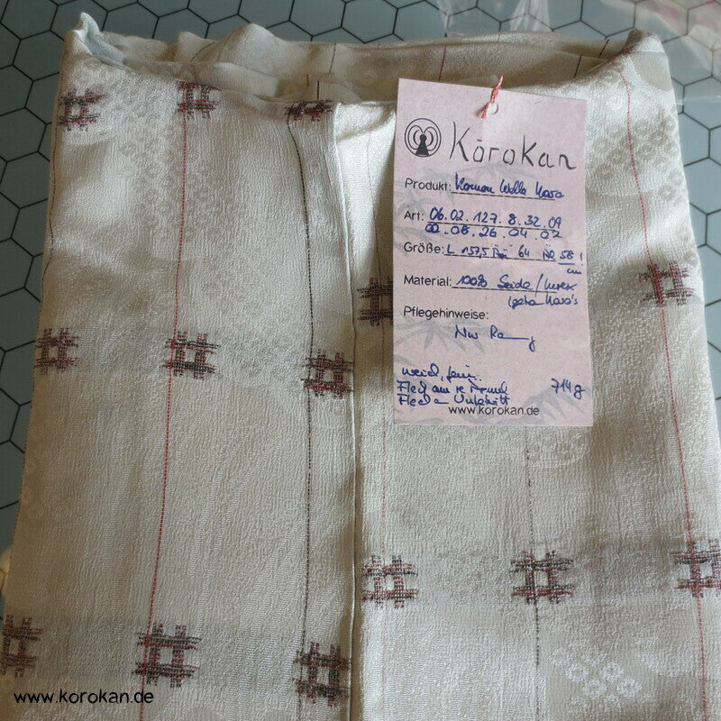 gewebte Wellen mit Urushi Igeta Brunnenkreuzen Komon Kimono