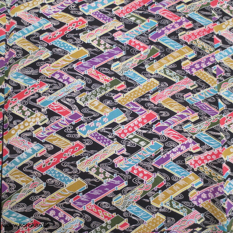 "Floating World" Stege über Wasser Komon Kimono