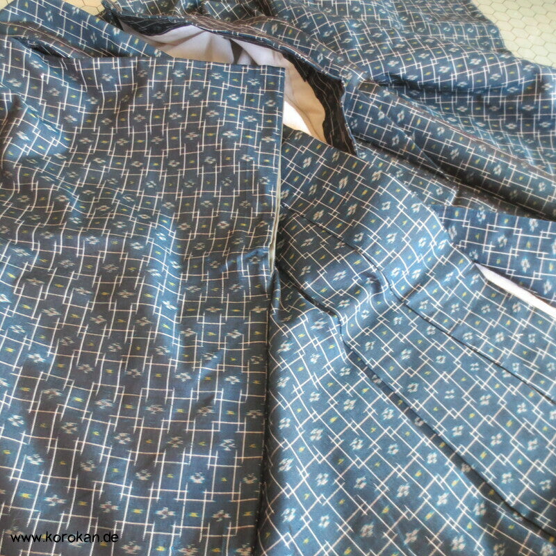 Woll Kasuri Kreuze Komon Kimono