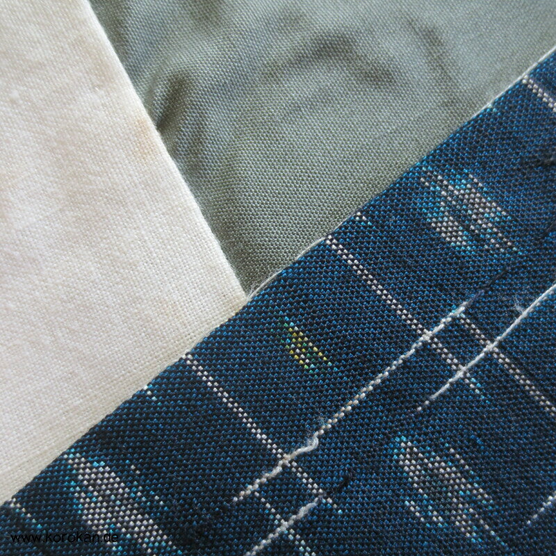 Woll Kasuri Kreuze Komon Kimono