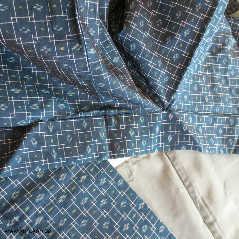 Woll Kasuri Kreuze Komon Kimono