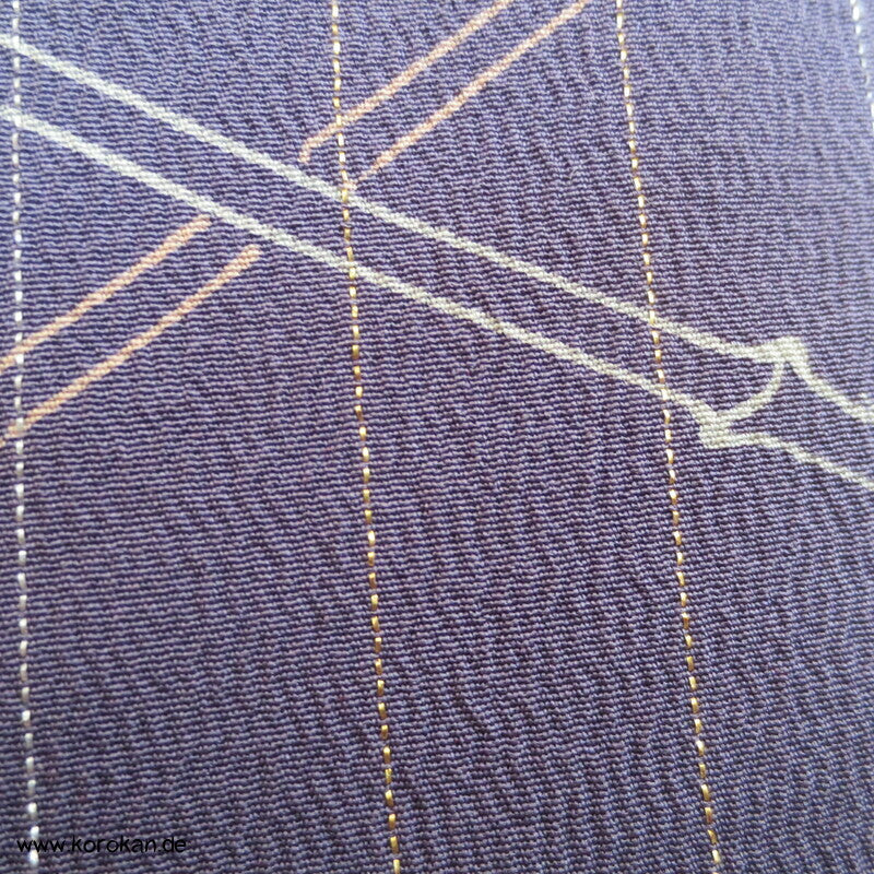 Bambusgitter, Lurexnadelstreifen Komon Kimono