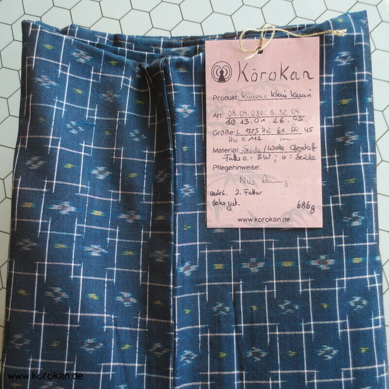 Woll Kasuri Kreuze Komon Kimono