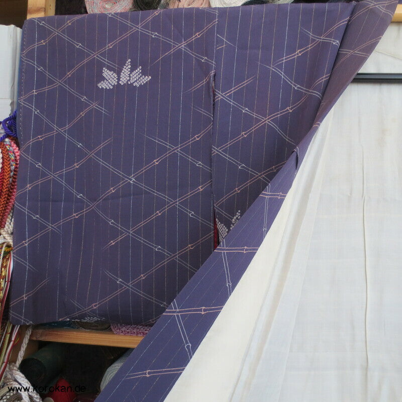 Bambusgitter, Lurexnadelstreifen Komon Kimono