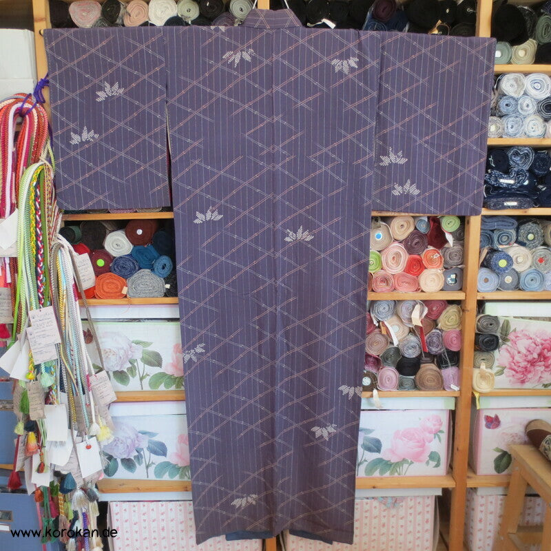Bambusgitter, Lurexnadelstreifen Komon Kimono