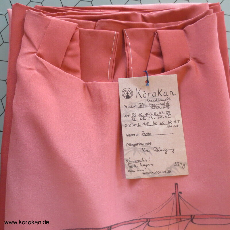 Schatzschiff Juban Unterkimono, Seide, Morgenmantel, sehr breit