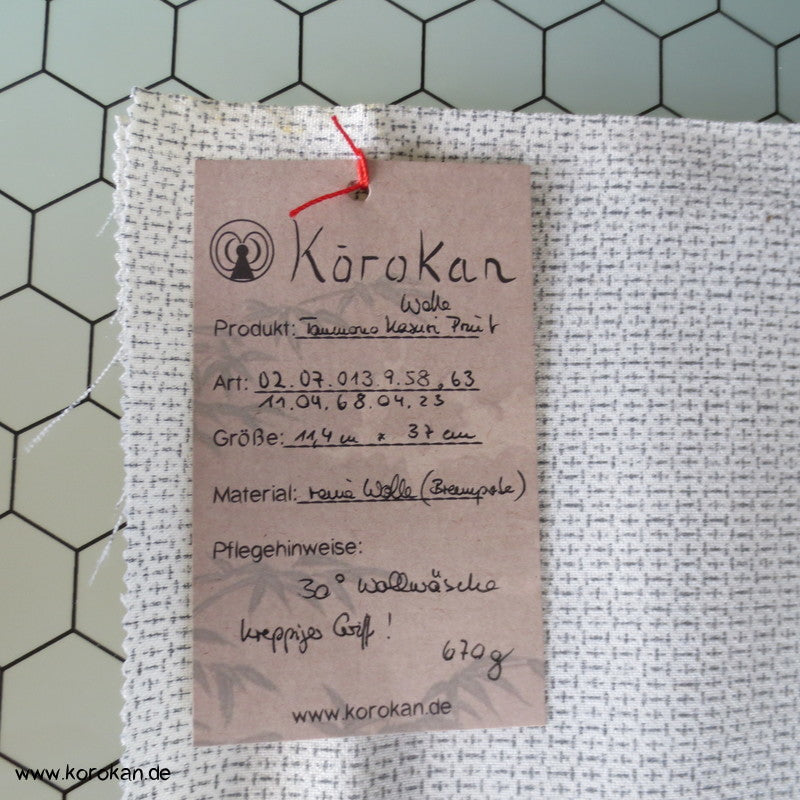 Kikko Kasuri Druck Kimono Wolle