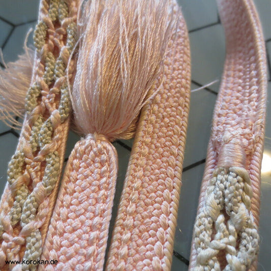 aufgenähter Zopf Obijime, Seide,