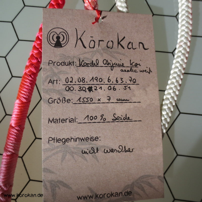 azalee - weiß Kordel Obijime