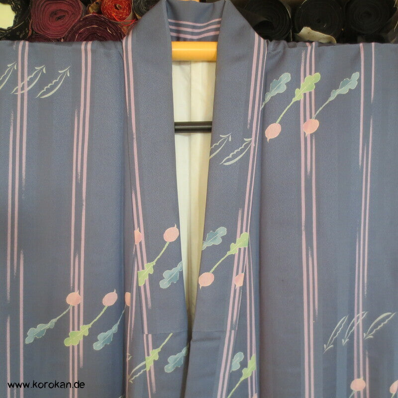 Daikon und Edamame, Streifen Komon Kimono
