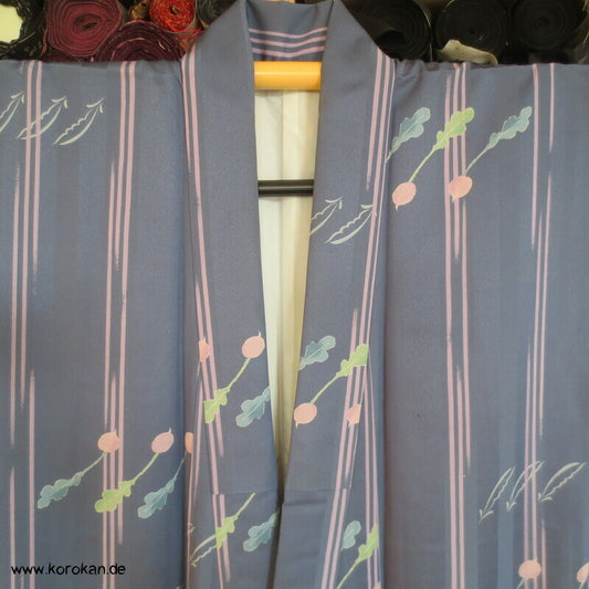 Daikon und Edamame, Streifen Komon Kimono