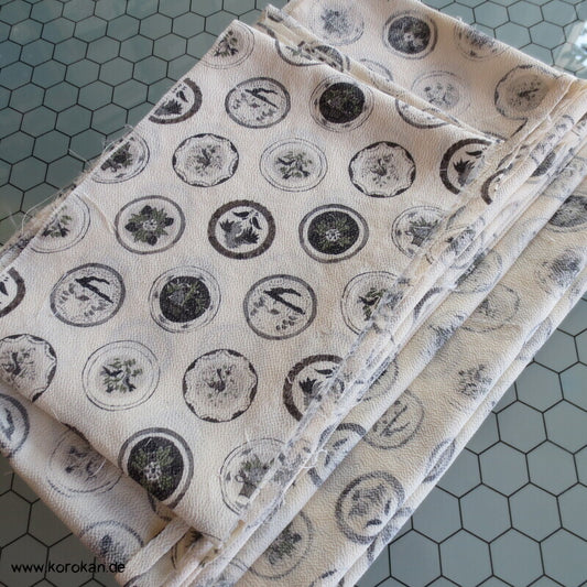 Araihari Mon artige Kreise Hitoe Kimono Seiden Crepe