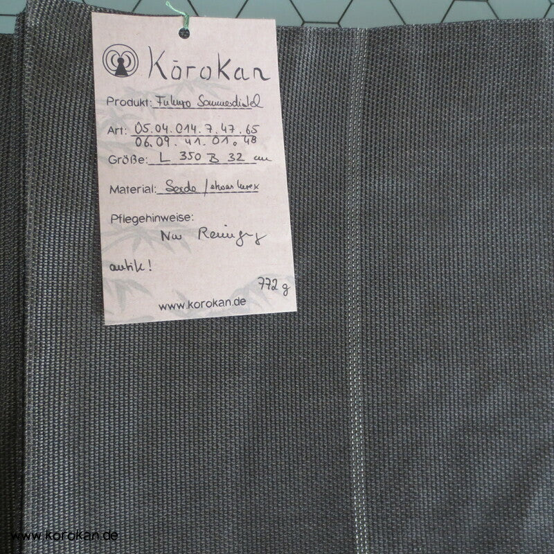 Distel auf anthrazit Sommer Nagoya / Fukuro Obi