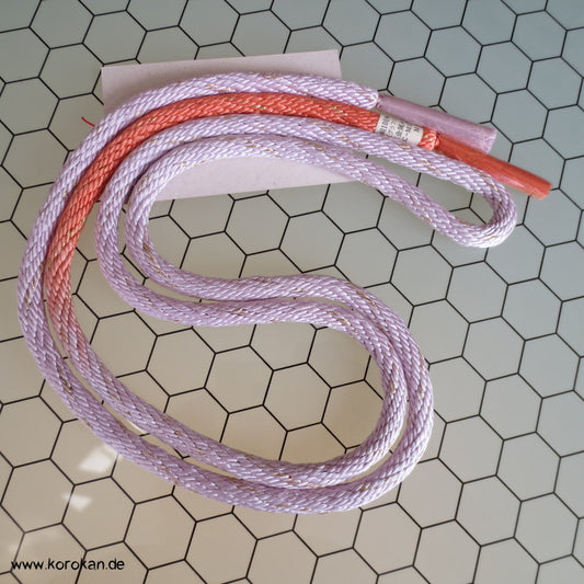 lachs - flieder Kordel Obijime, neu mit Etiketten