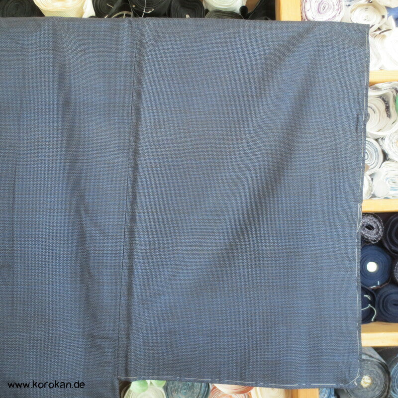 Tsumugi Seiden Haori Jacke mit Bilderfächerfutter