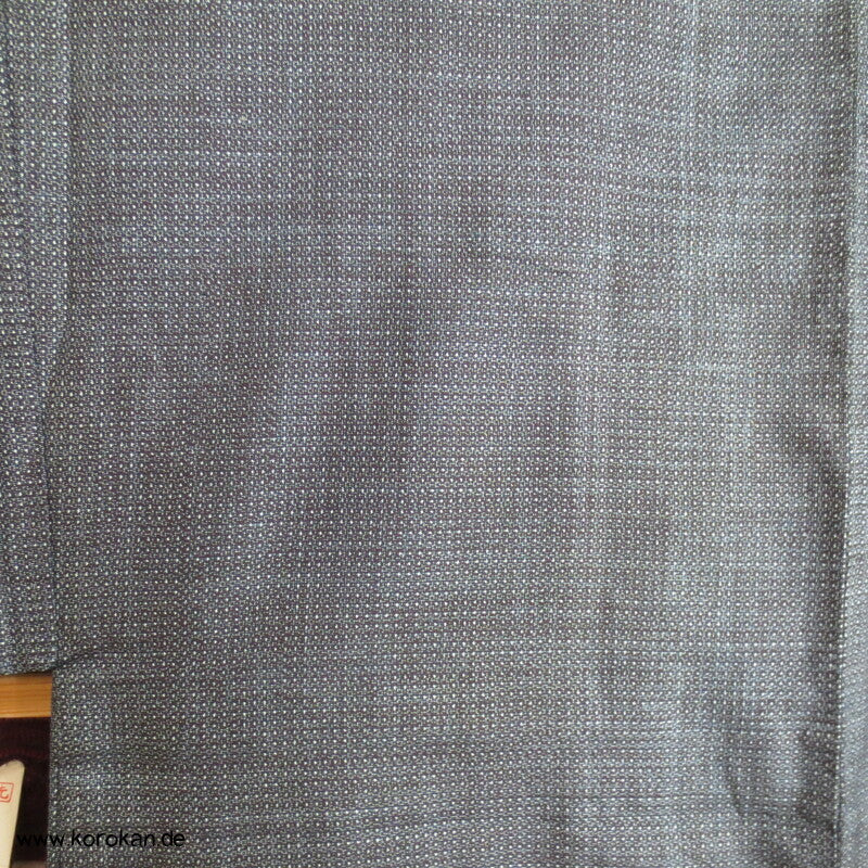 blau weiße Tsumugi Seide Kasuri Haori, Musterfutter