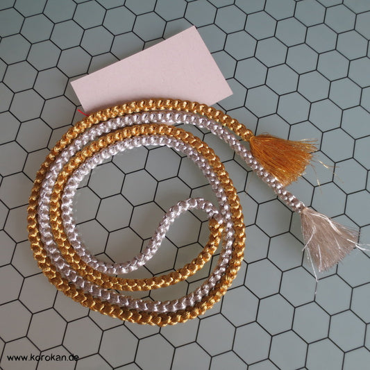 gold / silber Kordel Obijime