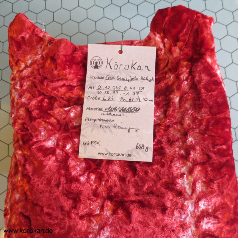 Viale Budo Shibori Crash Samt Michiyuki Raglanjacke